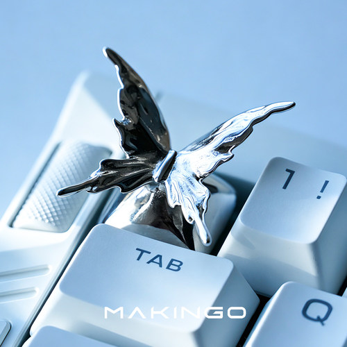 【新品】Makingo原创蝴蝶键帽个性键帽ESC金属键帽单个礼物十字轴