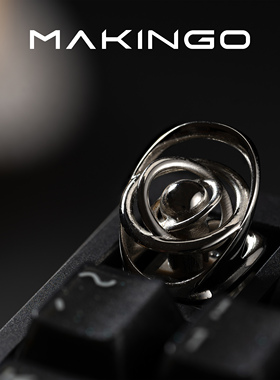 Makingo星星西太后土星环个性键帽黑色金属键帽单个原创Esc键