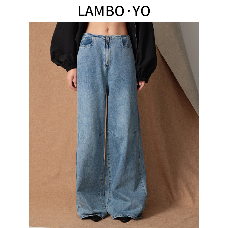 高腰休闲百搭LAMBOYO长裤