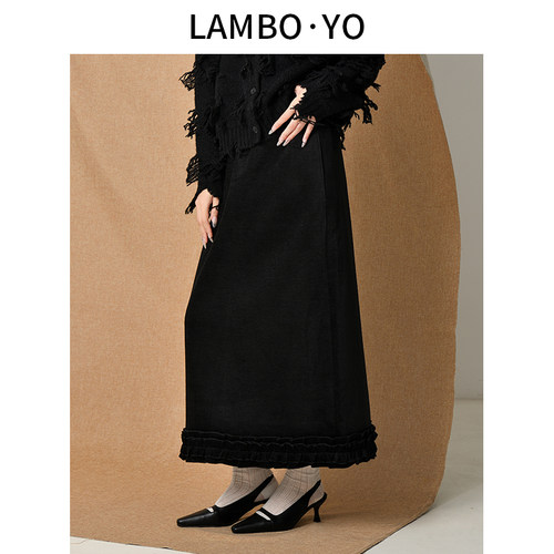 LAMBOYO长裙A字半身裙