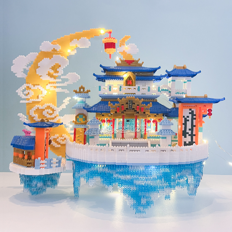 高难度伟力大型积木拼装积木14岁