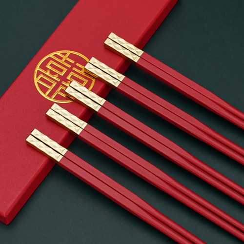 红色婚礼结婚筷子大气