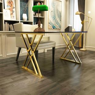 定制铁艺桌腿支架吧台桌架金属不锈钢脚书桌脚餐桌腿办公桌腿支架