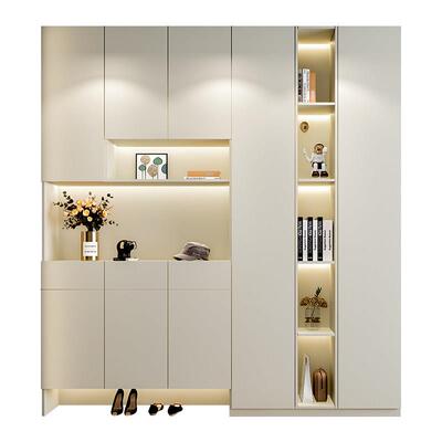 金牌全屋定制鞋柜进门玄关柜客厅隔断现代简约入户屏风柜鞋柜一体