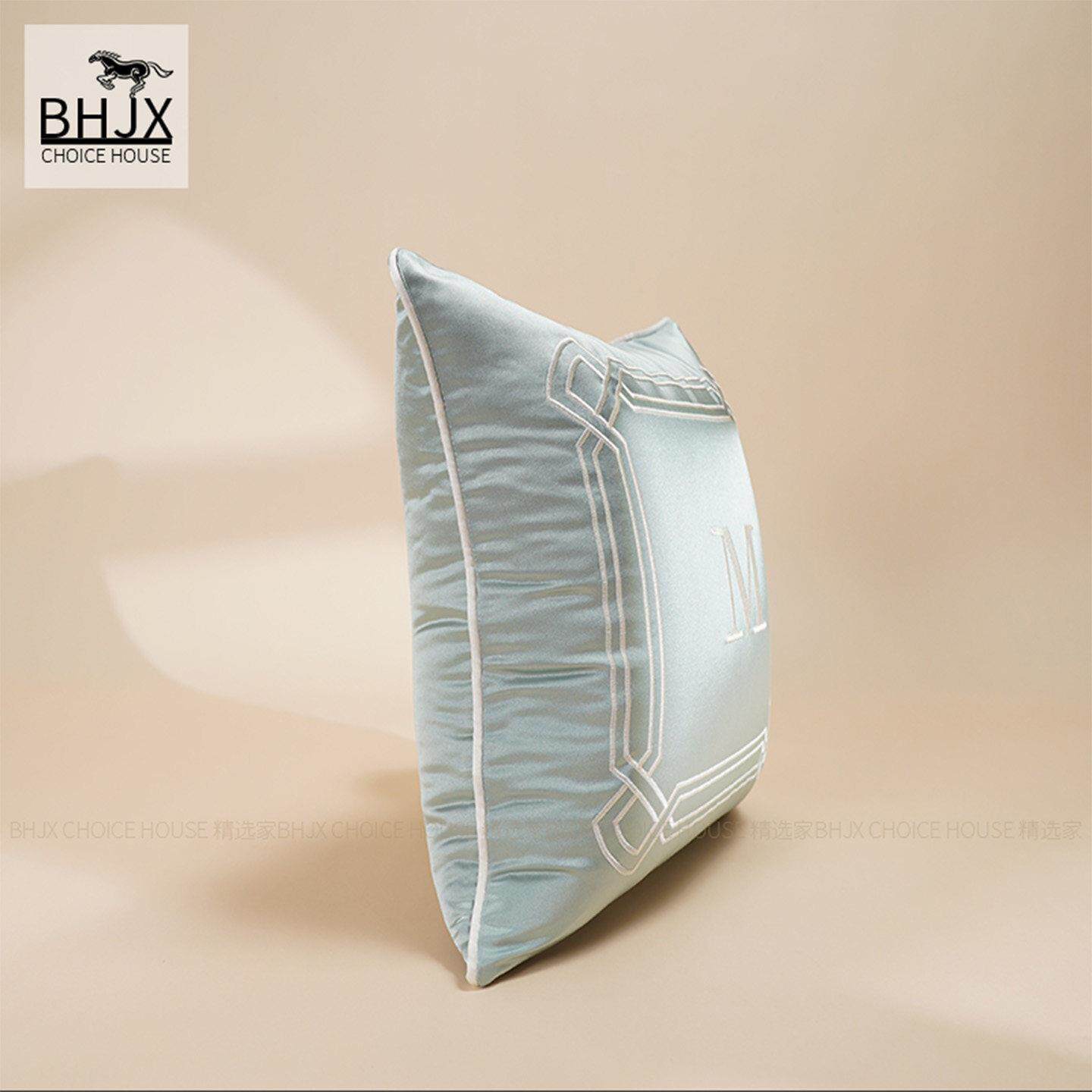 粉色沙发抱枕套不含芯客厅轻奢高级感牀头靠背靠垫牀上方形靠枕头