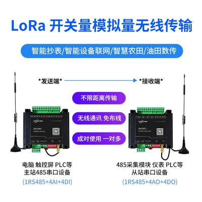 lora无线模块模拟量开关量无线传输模块rtu dtu数传电台ZHC0941