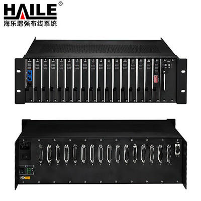 海乐（Haile）电话光端机PCM综合复用设备光纤传128路电话3U插卡