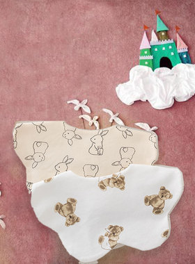 婴幼儿围嘴口水巾A类柔软加大棉可调节婴儿口水巾2025新款