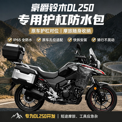 适用豪爵铃木DL250侧挂包尾包