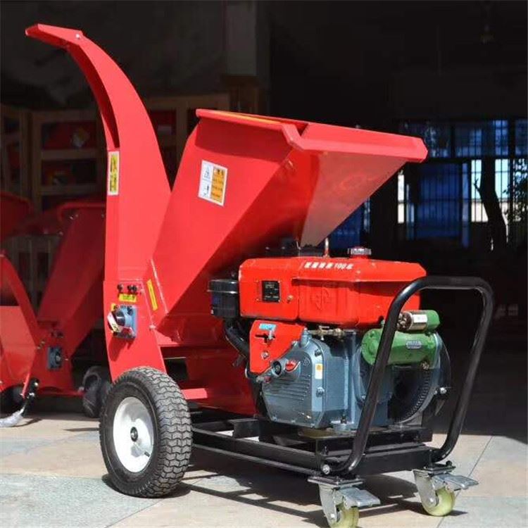 家用电树皮木头粉碎机 山楂树核桃树树枝粉碎机 葡萄枝条碎枝机