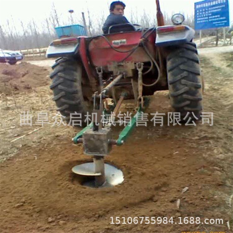 车载挖机后置式植树造林快速挖坑机硬土冻土大马力打桩挖机设备