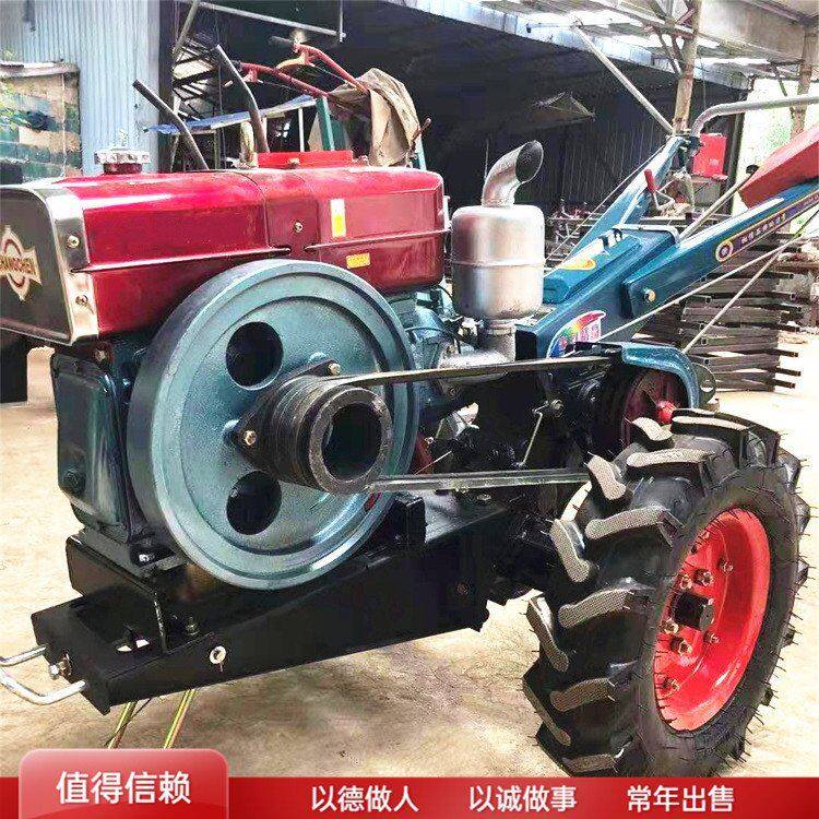 出口12-15马力手扶拖拉机 水稻田乘坐式打田机 菜园硬地翻耕机