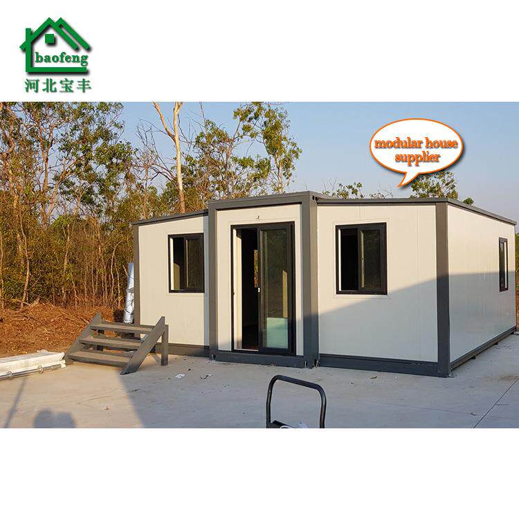 定制外贸双翼折叠房住人集装箱活动房双翼拓展箱三合一扩展箱
