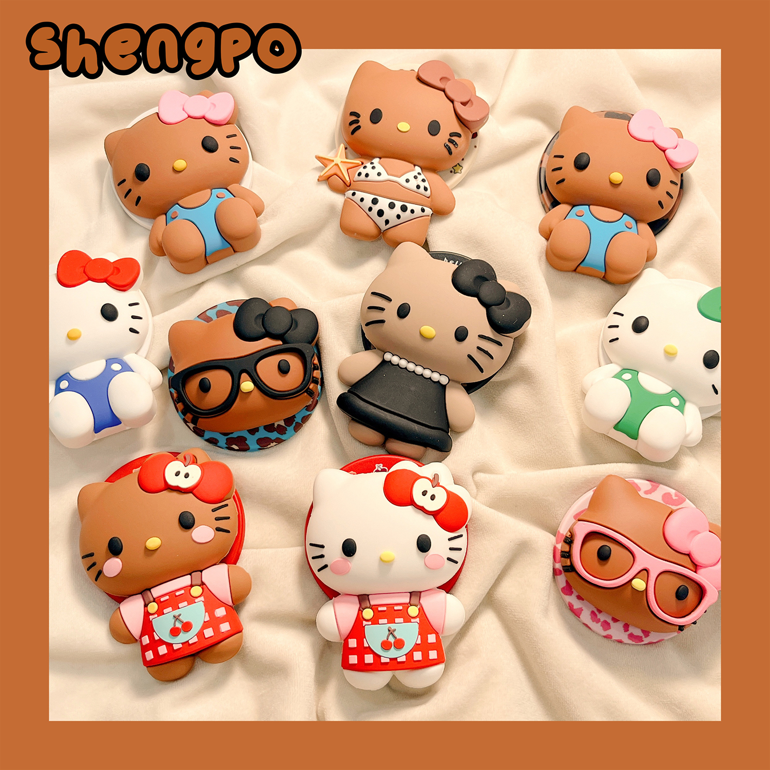 卡通可爱磁吸支架固定强力吸附