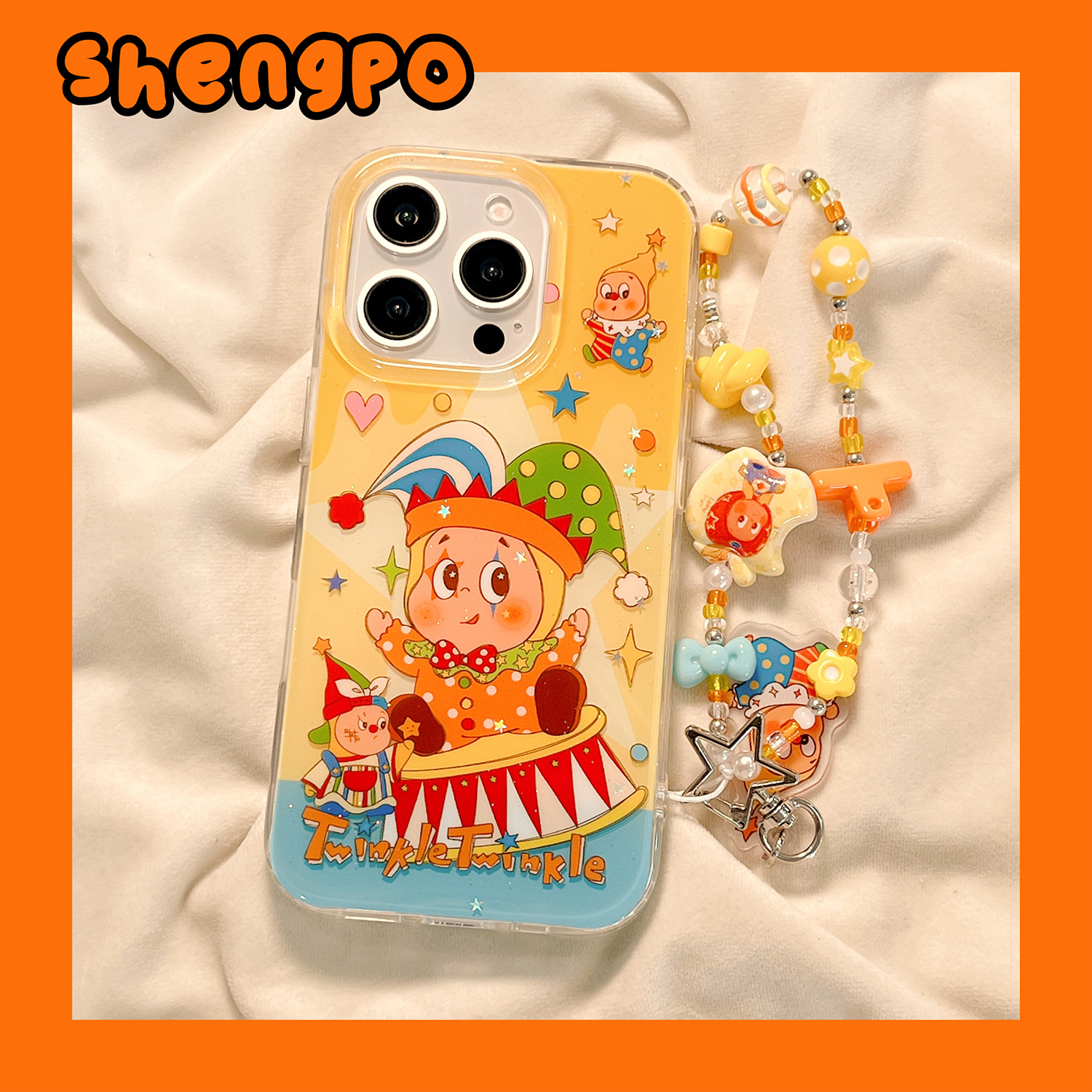 有趣卡通小丑星星人手机壳新款