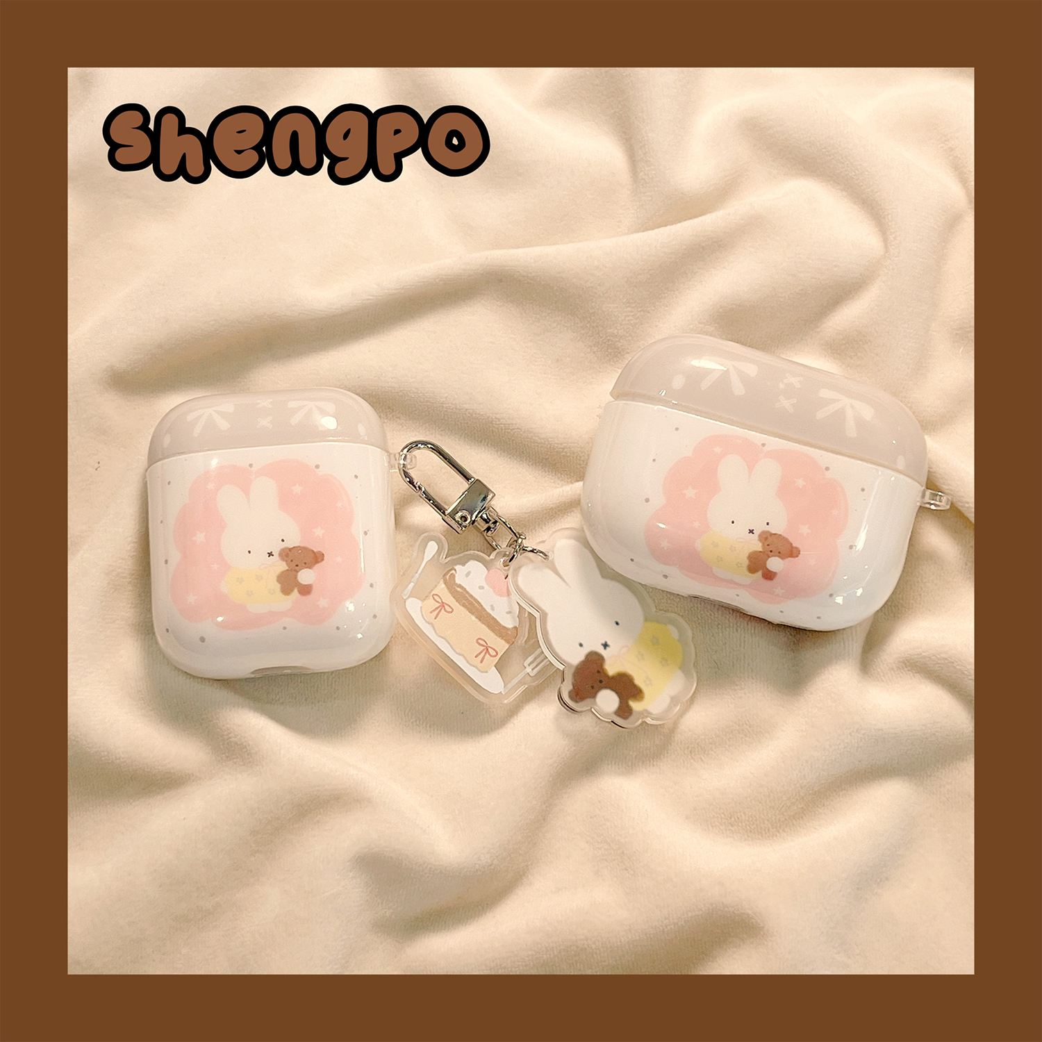 ins风可爱米菲兔小熊耳机套