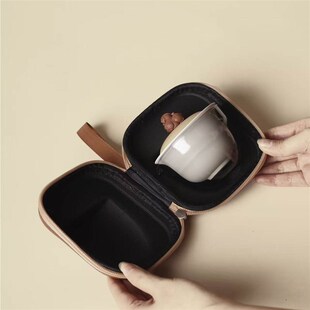 精选一条丨走马观茶 / 旅行茶具套装便携式紫砂茶器 / 盖碗一壶三