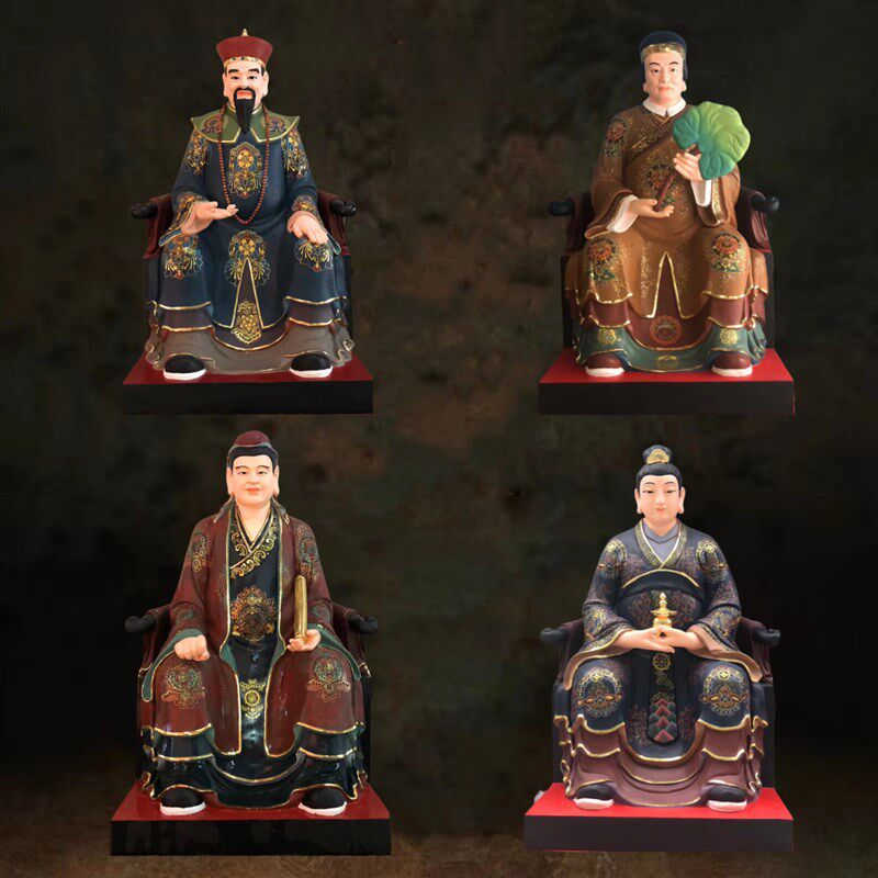 大型四大家族神像四大仙家胡黄嫦蟒树脂玻璃铜像定制