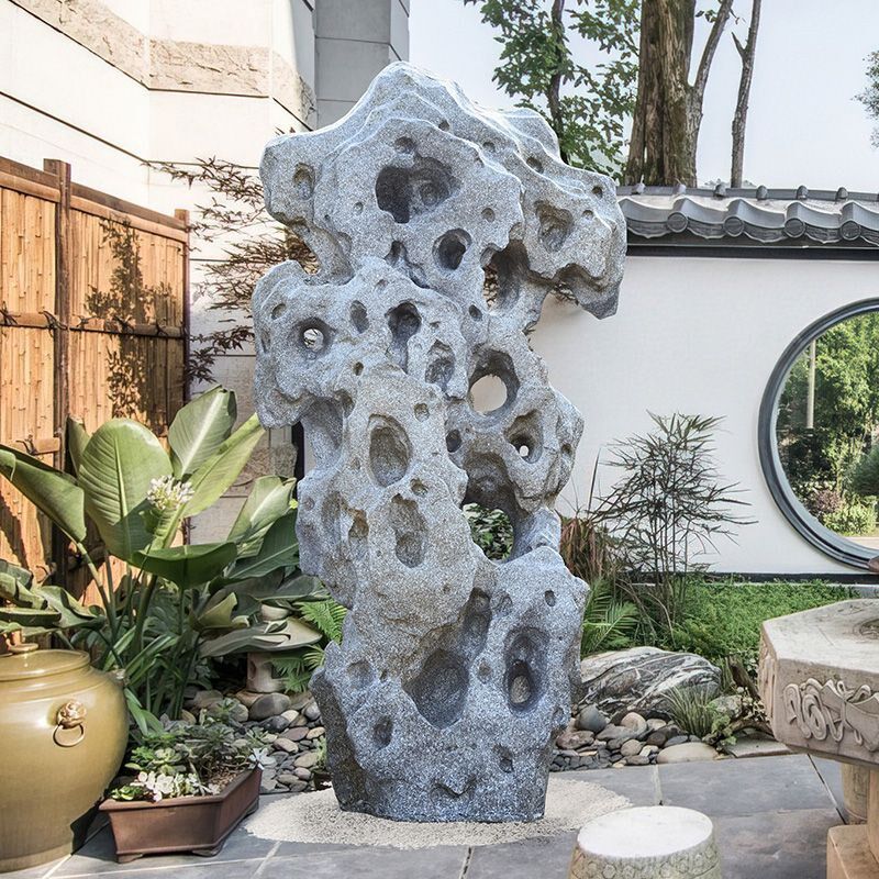 双面彷真太湖石假山造景观摆件落地户外装饰景观中式庭院花园布置