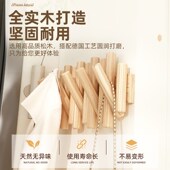 钢琴键挂衣架实木进门入户墙上壁挂免打孔卧室玄关挂钩门口衣帽架