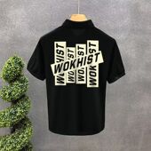 休闲POLO衫 宽松大码 短袖 夏装 翻领T恤男潮牌潮流保罗上衣 男士 美式