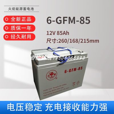 电动搬运车小金刚电瓶12v85Ah/65Ah电动车用胶体蓄电池6GFM85