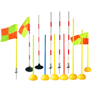 中考足球篮球绕杆蛇形跑标志杆练车杆注水角旗倒车杆摩托车绕桩杆