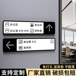 公司办公室指示牌导向牌电梯楼层标识牌写字楼索引牌酒店房号指引牌男女卫生间引导牌商场室内方向导视牌定制