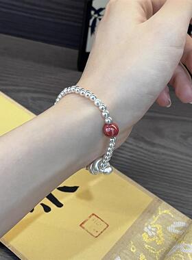 ESEELMI 纯银卷卷蛇本命年2025生肖蛇女手链转运银手链送女友