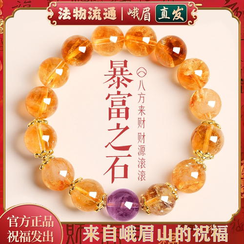 招财转运紫水晶精致手链