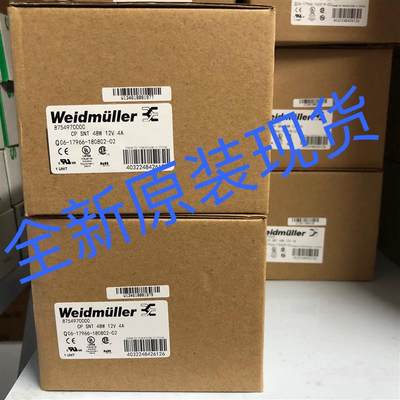 CP SNT 48W 12V 4A魏德米勒weidmueller8754970000全新【请询价】