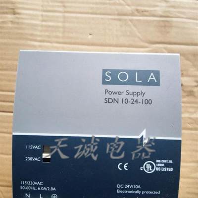 SOLA电源SDN10-24-100 115AC/230AC 50-65Hz60/28A【请询价】