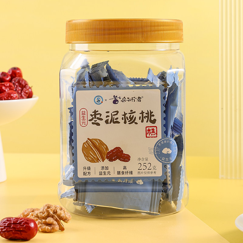 2025新货采云行者枣泥核桃糕益生元款252g罐装核桃仁零食健康小吃,零食/坚果/特产,中式糕点/新中式糕点,淘宝优惠券,粉丝福利购,淘宝优惠卷