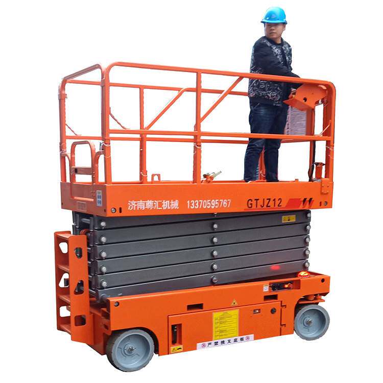 厂家现货直供自行走剪叉式升降平台全自动高空作业车自行式升降机