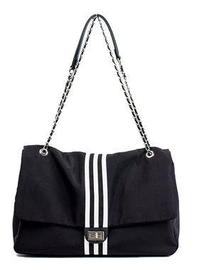 无题notitle 单肩斜挎手提腋下包尼龙布流浪包链条包学院风通勤