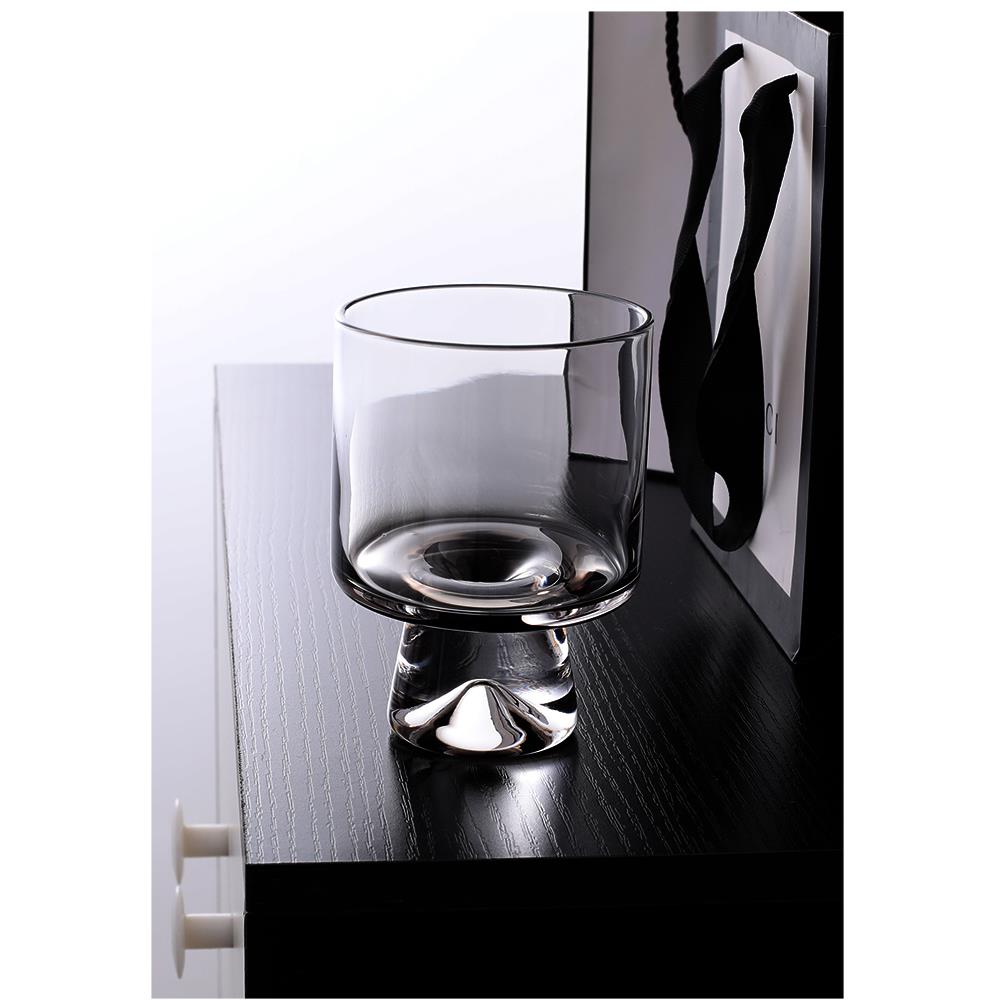 Wine.wo北欧高级灰啤酒杯精酿杯子 洋酒杯水晶玻璃饮料杯水杯中古