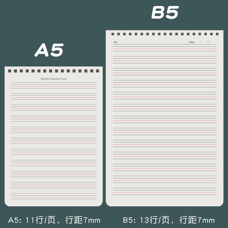 加厚初中高中小学生上翻英语线圈本英语笔记本子四线三格英文簿不