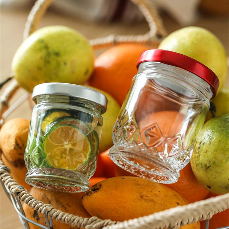 耐高温玻璃瓶密封罐食品级家用储存带盖子子储物水果罐头蜂蜜罐子