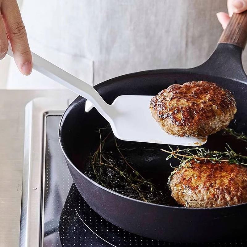 山崎实业yamazaki食品硅胶高档锅铲不粘锅专用铲子小煎铲饼铲餐具