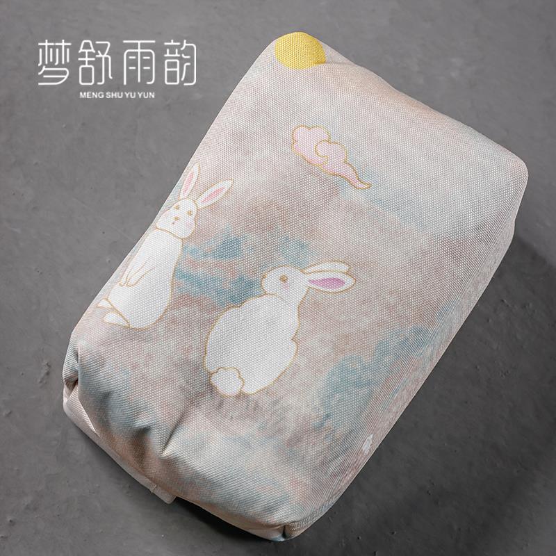 棉麻纸巾袋布艺抽纸新中式家用纸巾盒收纳袋兔子简约风民宿