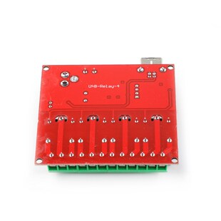 精选宏图伟业 4路继电器模块5V/12V/24V免驱 智能 USB串口 控制开
