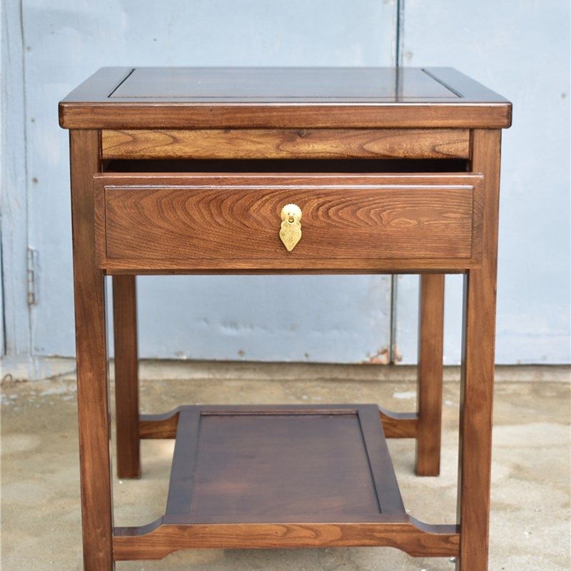 精选新中式全实木方几沙发角几边桌榆木小茶几原木客厅多层花几带,住宅家具,角几/边几,淘宝优惠券,粉丝福利购,淘宝优惠卷