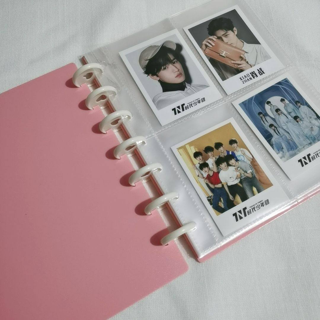 3寸拍立得追星456寸照片明信片生写卡明星小卡册收藏蘑菇孔相册