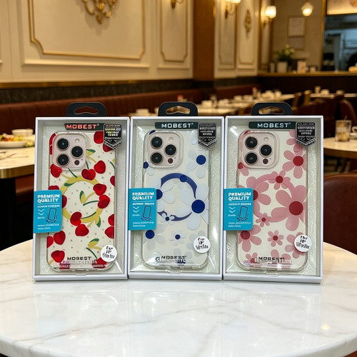 粉色花朵iPhone16Promax手机壳