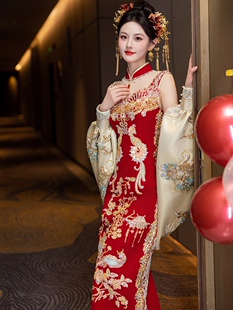 秀禾服结新娘新款 婚服2025年礼服出嫁出阁服春 结婚秀禾敬酒服中式