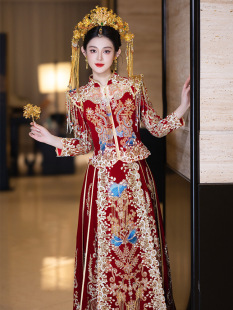 出阁礼服嫁衣 婚礼结婚胖mm大码 高级感秀禾服婚服2025新款 新娘中式