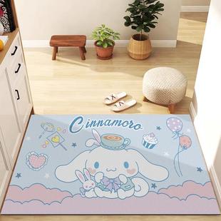 卡通玉桂狗皮革地垫入户门垫pvc可擦免洗进门地毯门口脚垫可裁剪