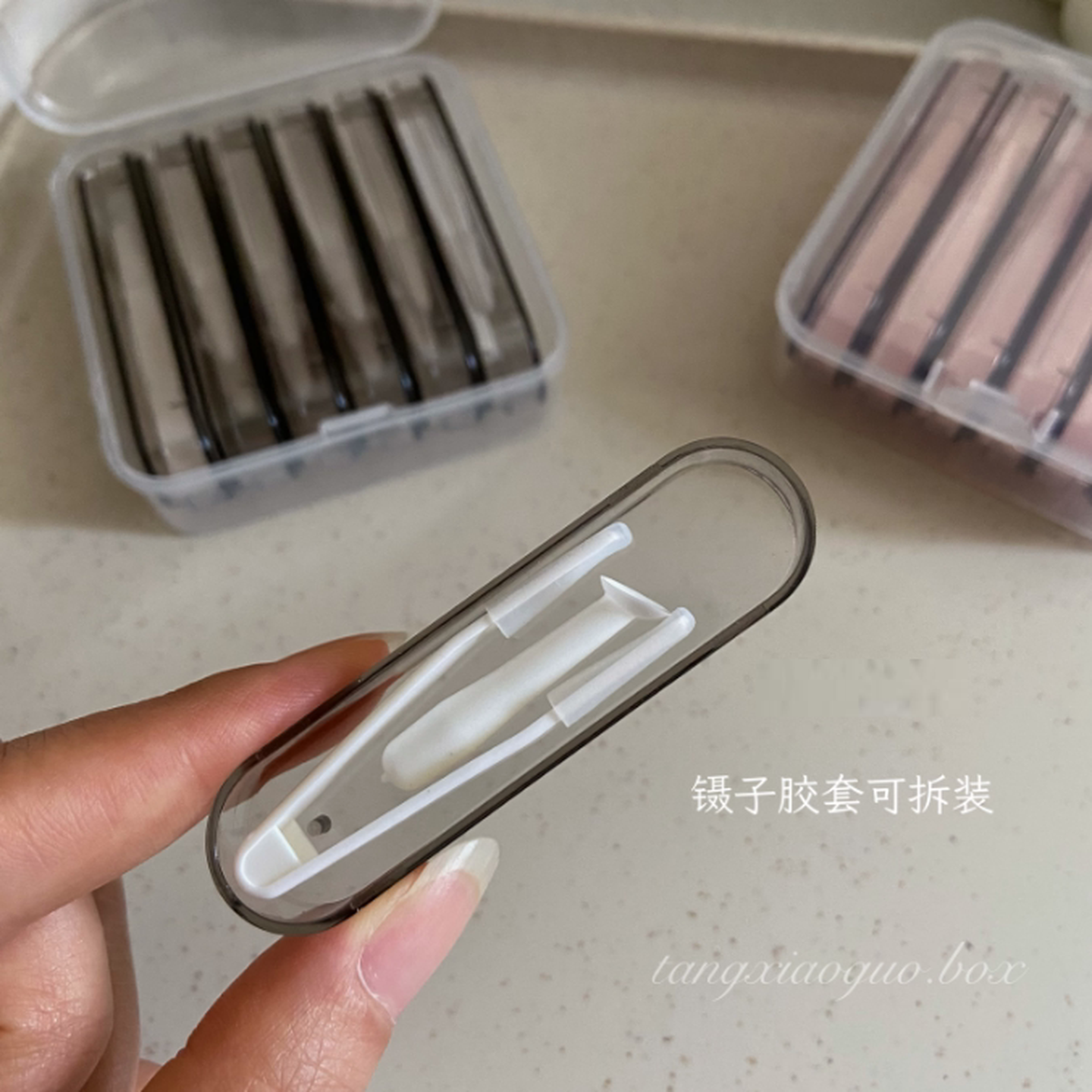 隐形眼镜盒美瞳盒子便携取戴器吸棒夹子镊子佩戴辅助器摘戴眼镜夹