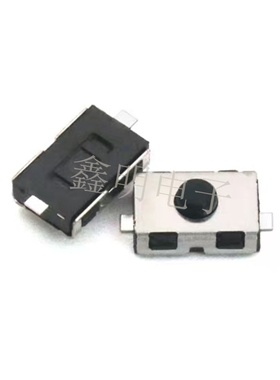 HS-3617常开，贴片2脚，轻触开关，黑色柄，3.8*6*2.6