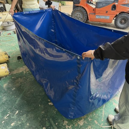 帆布鱼池防水布加厚刀刮布游泳池支架专用养殖大型蓄水池养鱼水箱